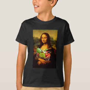 T-shirt Mona Lisa aime les légumes