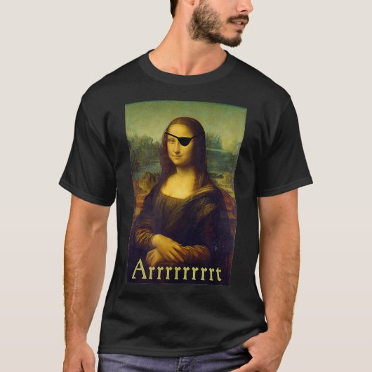 T-shirt Mona Lisa Art Pirate (Devant)