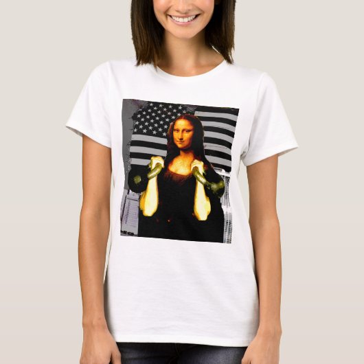 T-shirt Mona Lisa avec KettleBells (Devant)