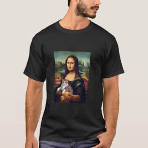 T-shirt Mona Lisa avec les amateurs de chat American Short