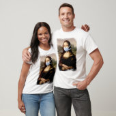 T-shirt Mona Lisa avec Masque Da Vinci se moquant des Arts (Unisexe)