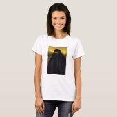 T-shirt Mona Lisa cachée derrière la burqa (Devant entier)