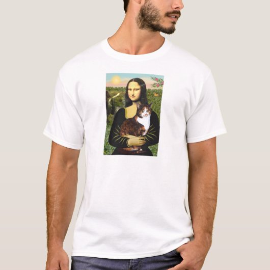 T-shirt Mona Lisa - Calico cat (Devant)