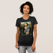 T-shirt Mona Lisa - chat bleu russe (Devant entier)