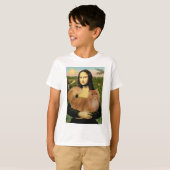 T-shirt Mona Lisa - Chat Persan rouge (Devant entier)