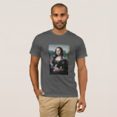 T-shirt Mona Lisa et perruches (Devant entier)