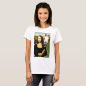 T-shirt Mona Lisa et son cheval arabe (Devant entier)