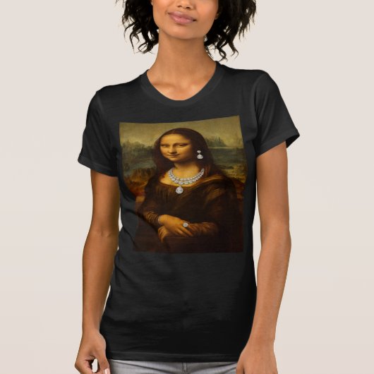 T-shirt Mona Lisa in Fabulous Diamonds  (Devant)