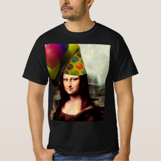 T-shirt Mona Lisa Joyeuse Casquette de fête d'anniversaire