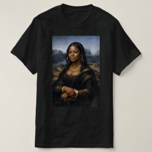T-shirt Mona Lisa noire Histoire noire des Afro-Américains