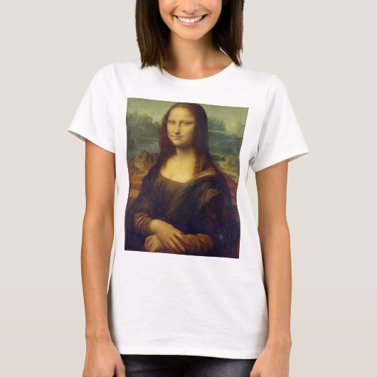 T-shirt Mona Lisa Par Leonardo Da Vinci (Devant)