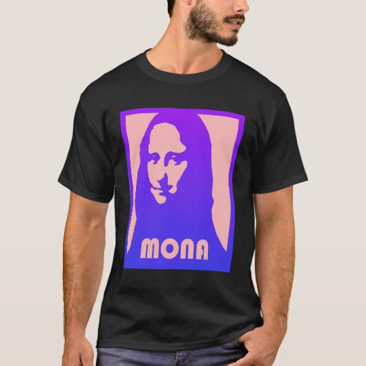 T-shirt Mona Lisa Pop Art (Devant)