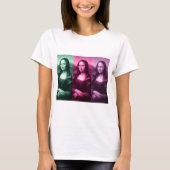 T-shirt Mona Lisa Rose vert violet (Devant)