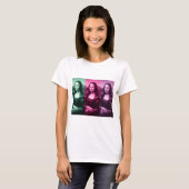 T-shirt Mona Lisa Rose vert violet (Devant entier)