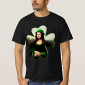 T-shirt Mona Lisa Saint-Patrick Clover (Devant)