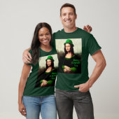T-shirt Mona Lisa St. Patrick's Day Clover (Unisexe)