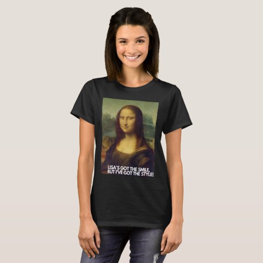T-shirt Mona Lisa Style Tee - Design unique (Devant entier)