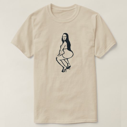 T-shirt Mona Lisa Twerking (Design devant)