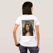 T-shirt Mona Lisa With Sleeping Cat (Dos entier)