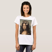 T-shirt Mona Lisa With Sleeping Cat (Devant entier)