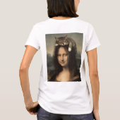 T-shirt Mona Lisa With Sleeping Cat (Dos)
