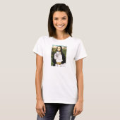 T-shirt Mona-Pood-Blanc-Caniche Standard (Devant entier)