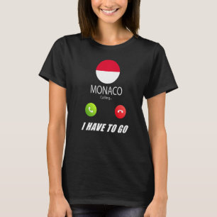 T-shirt Monaco Drapeau Souvenir Monaco Appelle