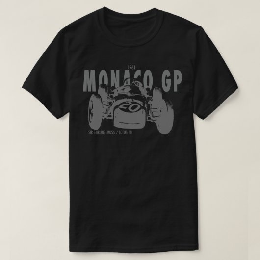 T-shirt Monaco GP Sir Stirling Moss 1961 (Design devant)