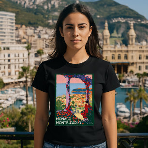 T-shirt Monaco Monte-Carlo Vintage 1922 Tourisme de voyage