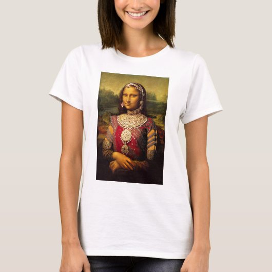 T-shirt Monalisa royal indien (Devant)