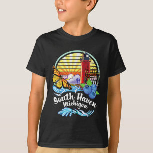 T-shirt Monarch Butterfly Beach - South Haven Michigan Lig