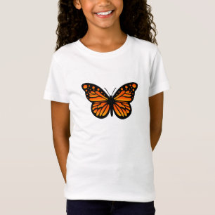 T-Shirt Monarch Butterfly Design - Girls Jersey T-Sh