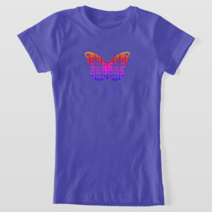 T-Shirt Monarch Butterfly Design - Girls Jersey T-Sh