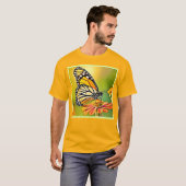 T-shirt Monarch Butterfly Sip Design (Devant entier)