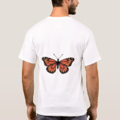 T-shirt Monarch Butterfly with Detailed Wing Patterns (Dos)