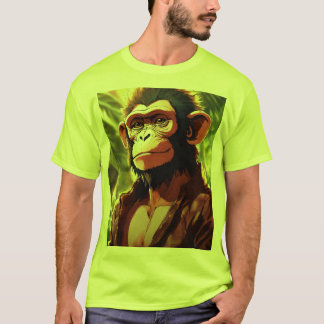 T-shirt Monarque majestueux : Singe KingT imprimé