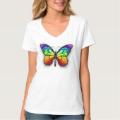 T-shirt Monarque papillon arc-en-ciel (Devant)