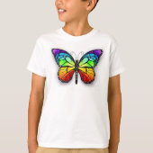T-shirt Monarque papillon arc-en-ciel (Devant)