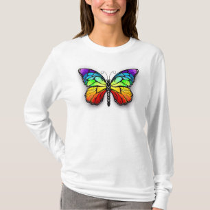 T-shirt Monarque papillon arc-en-ciel