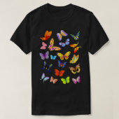 T-shirt Monarque Papillon Dessin d'aquarelle Illu (Design devant)
