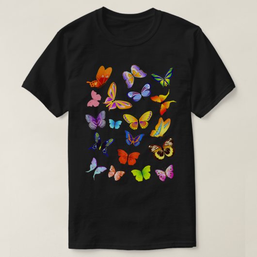 T-shirt Monarque Papillon Dessin d'aquarelle Illu (Design devant)