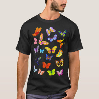 T-shirt Monarque Papillon Dessin d'aquarelle Illu