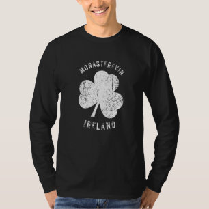 T-shirt Monasterevin Irlande Trèfle Vintage en Détresse L
