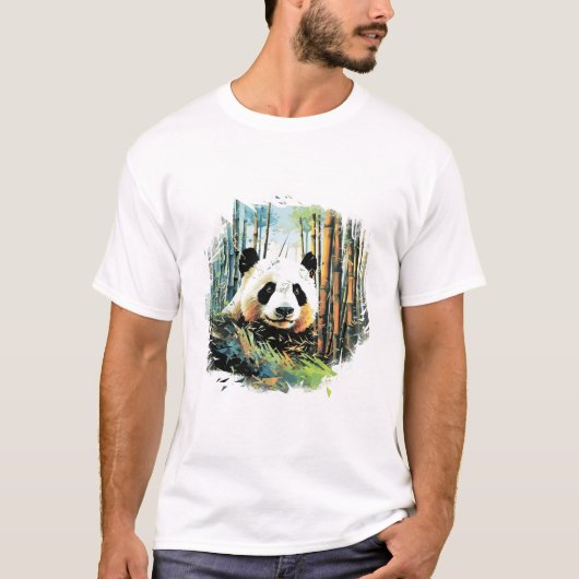 T-shirt Monde animal géant Panda découverte de beauté de l (Devant)