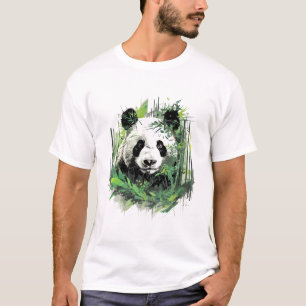 T-shirt Monde animal géant Panda découverte de beauté de l