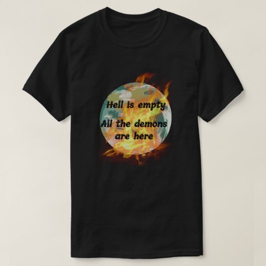 T-shirt Monde brûlant (Design devant)