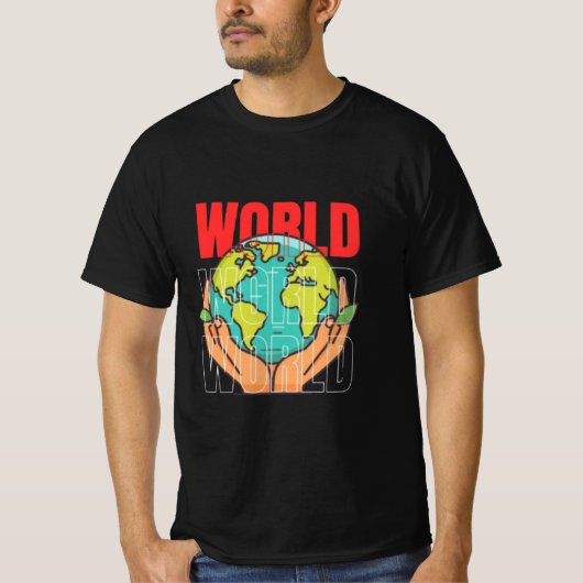 T-shirt Monde – Conception de globe d'aventure de voyage (Devant)