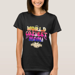 T-shirt Monde Coziest Maman, Coloré Floral Retro