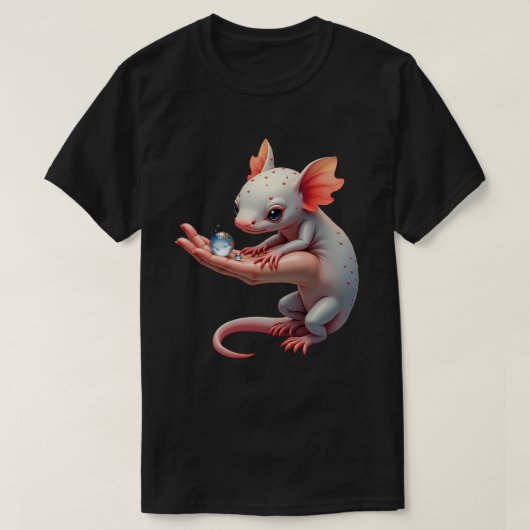 T-shirt Monde de goutte de rosée (Design devant)