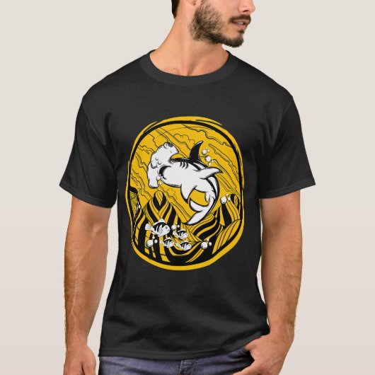 T-shirt Monde de requin marteau (Devant)